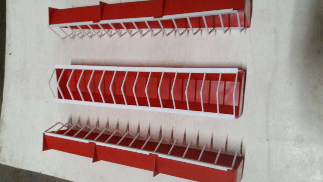 

Кормушка для кур, гусей, уток, бройлеров, 50 см., Разные цвета