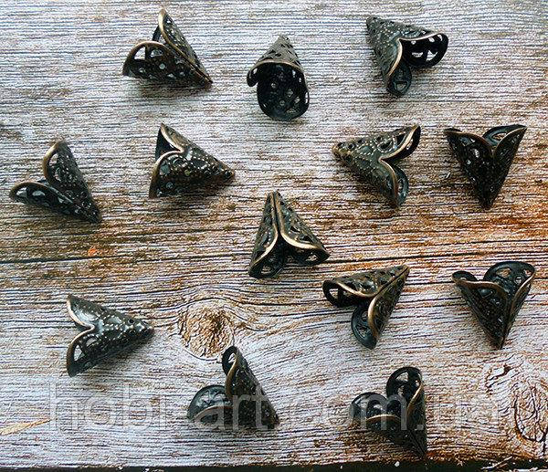 

Обниматель бусин № 16 (OG-325), 15мм (колір бронзи)