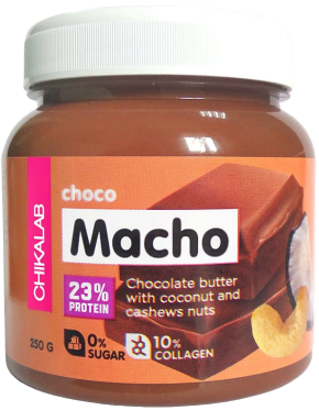 

Шоколадная паста Chikalab Choco Macho с Кокосом и Кешью (250 грамм)