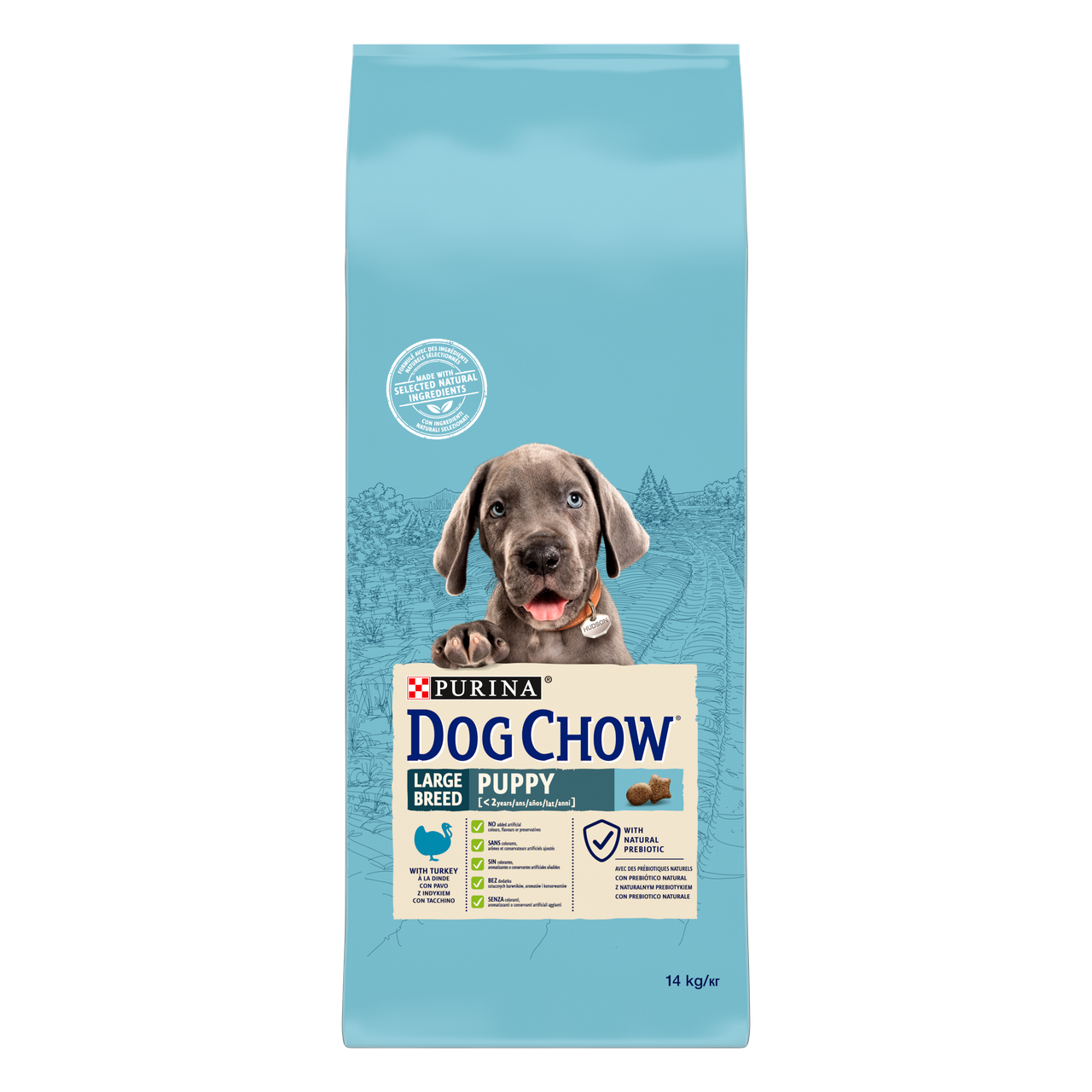 

Dog Chow Puppy Large Breed 14 кг для щенков крупных пород с индейкой