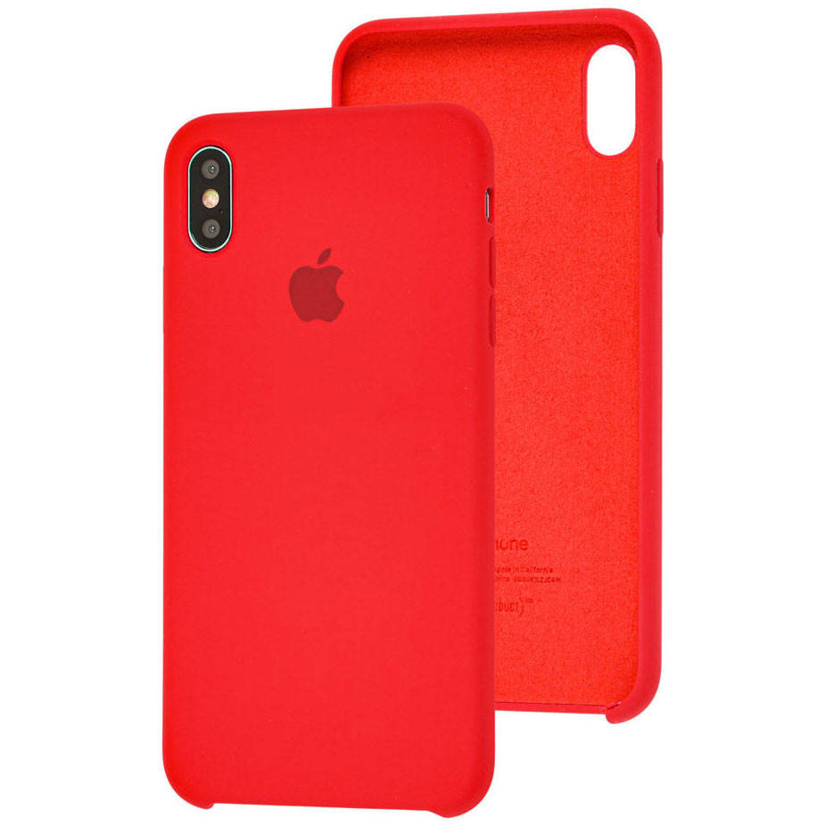 

Чехол Silicone Case для Apple iPhone X / Xs Red
