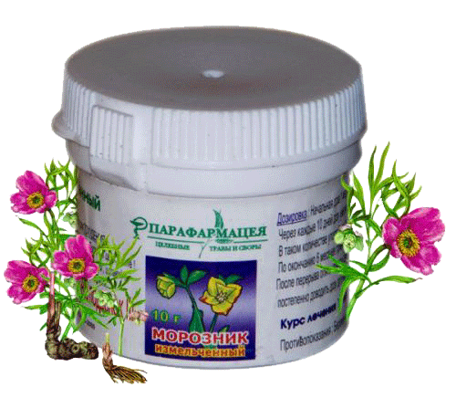 

Морозник кавказский измельченный, 10 г.(с мерной ложечкой внутри баночки)