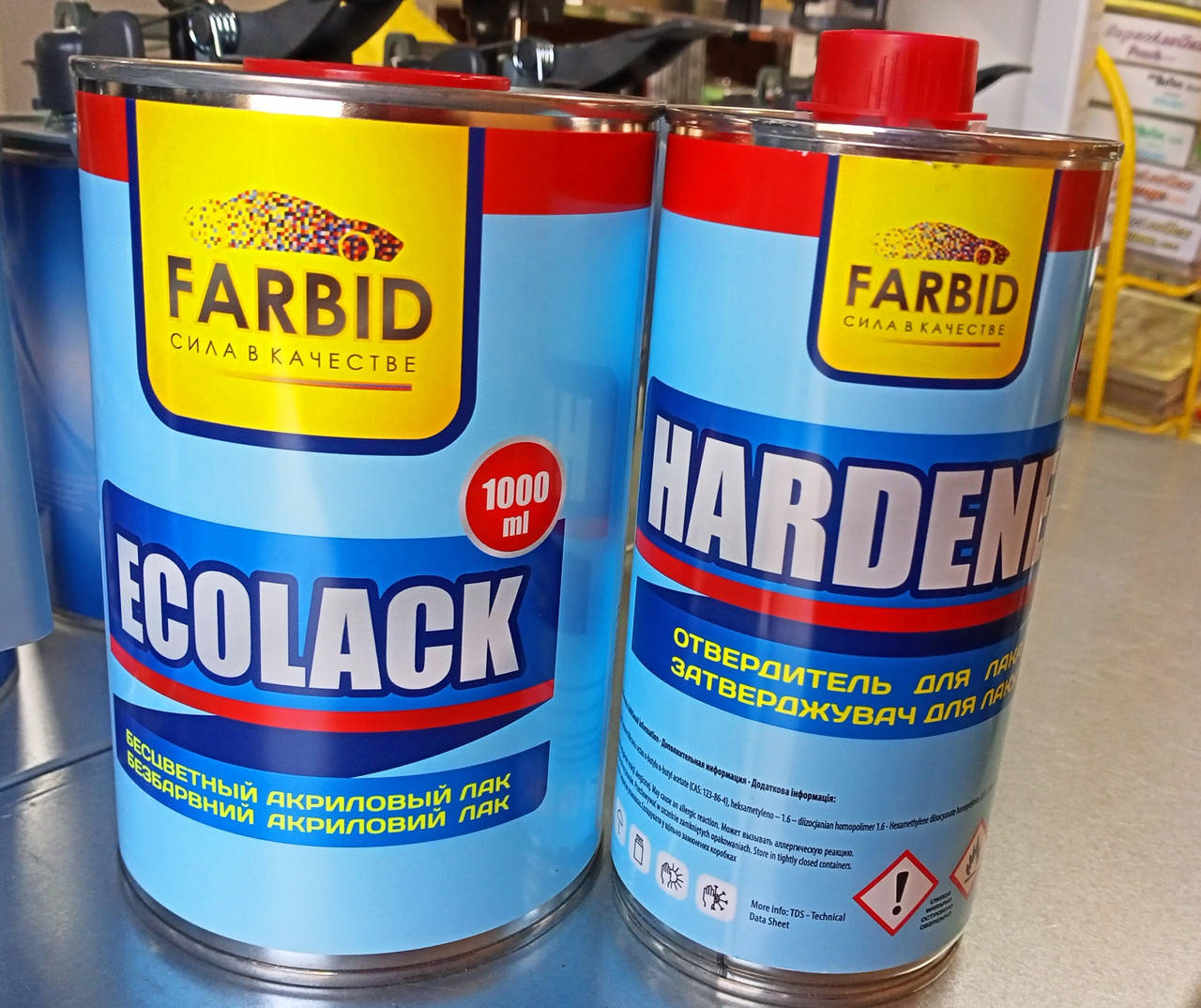 

Лак Farbid Ecolack 1Л + отвердитель