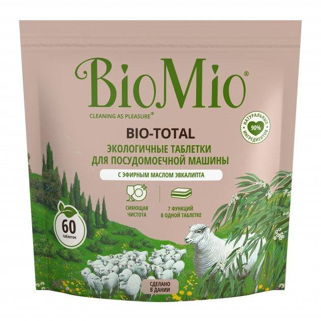 

BioMio Экологические таблетки для посудомойки Эвкалипт 60шт