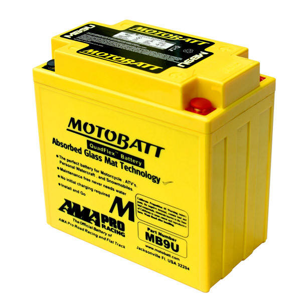 

Motobatt MB9U Мото акумулятор 11 А/ч, 140 А, (+/-)(-/+), 136x76x133 мм