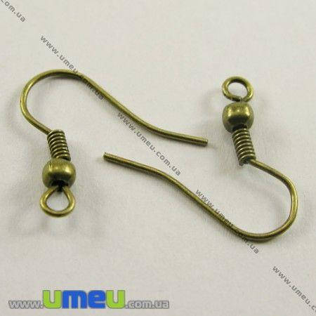 

Швензы с шариком, Античная бронза, 18х18 мм, 1 пара (OSN-000439)