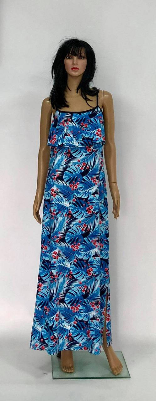 

Летний женский сарафан в пол Рюша 50