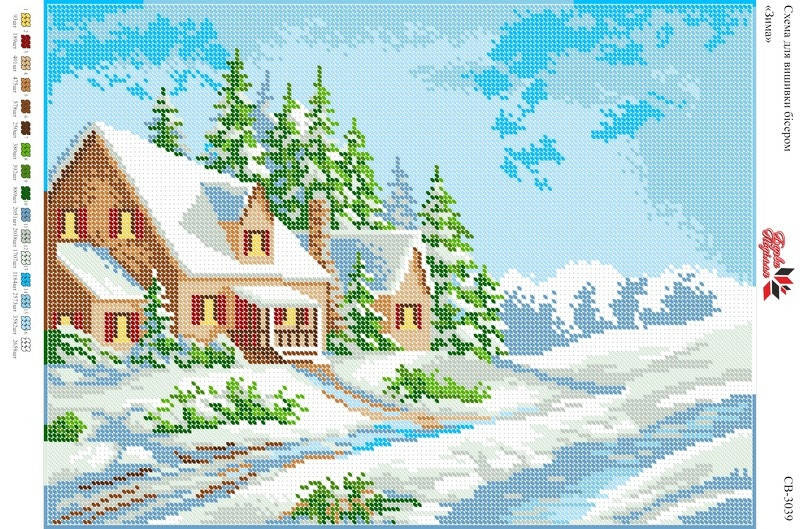 

Вышивка бисером СВ 3039 формат А3