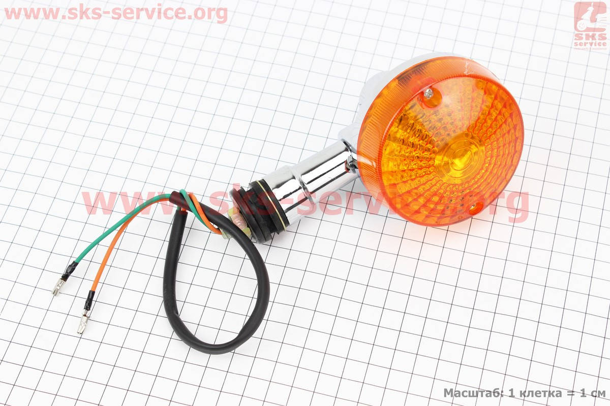 

Поворотник круглый большой на скутер