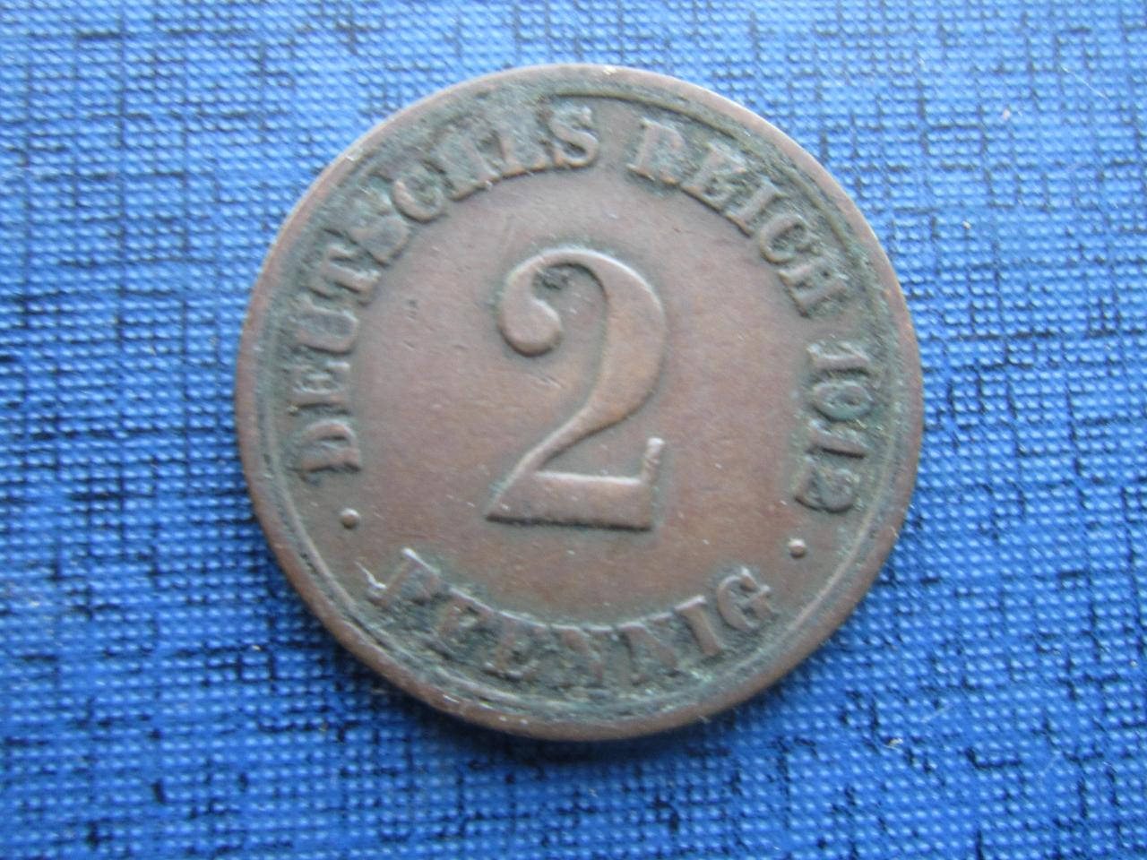 

Монета 2 пфеннига Германия 1912 А