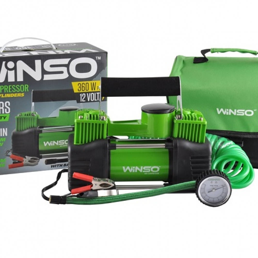 

Компрессор - два цилинд - "Winso" 125000 - 12v - 360вт - 85л - 10атм - 30А (с дефлятором) (8шт/ящ),