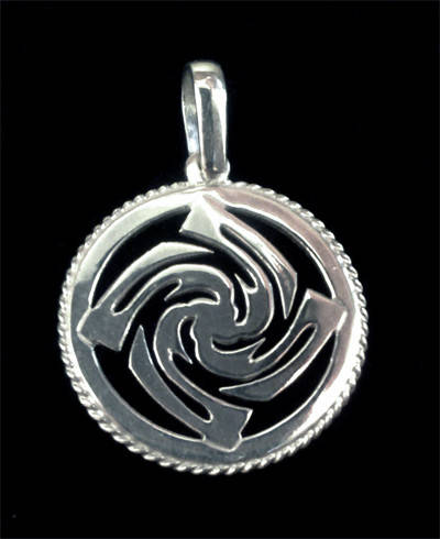 

Знич славянский оберег из серебра 925-ой пробы