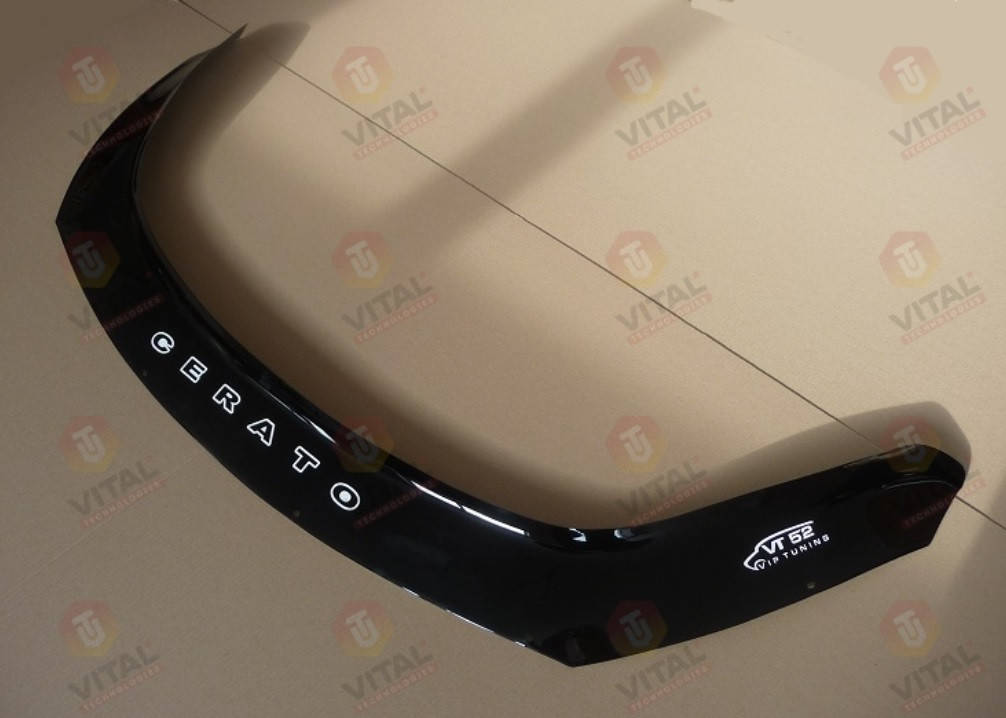 

Дефлектор капота VT52 (мухобойка) Kia Cerato 3 2013-2017, Vip Tuning, KA42