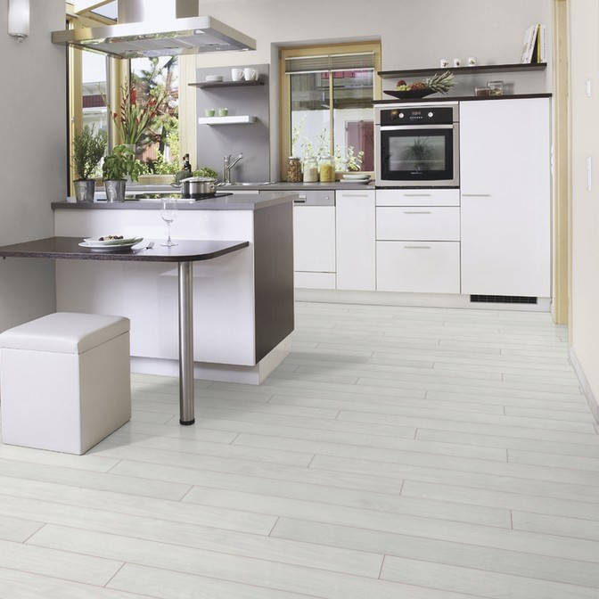 

Kaindl O581 Дуб Stone 4V ламинат, коллекция Premium, Светло-серый
