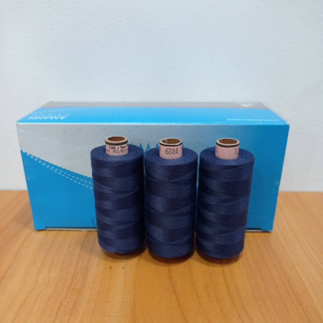 

Нитка AMANN Saba c №120 1000 м., Синий