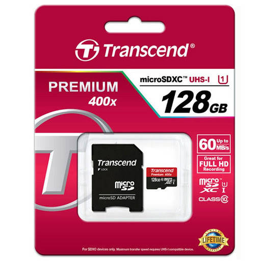

Флешка Transcend micro SD 128Гб, Черный