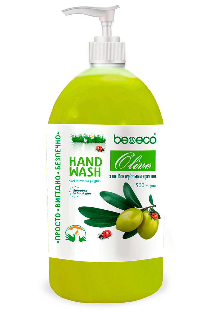 

Крем-мыло с антибактериальным эффектом Be&Eco Оливка 500 мл