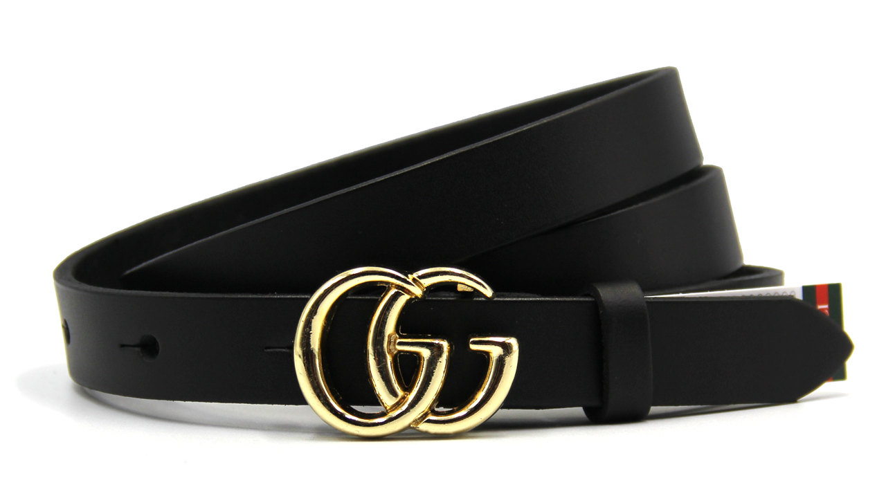 

Ремень женский GUCCI кожаный 20мм Золотой