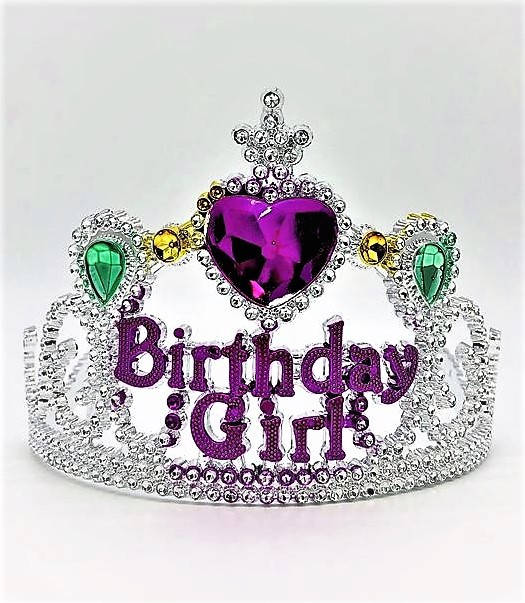 

Диадема обруч "Birthday Girl" ¢12см. пластик (7006-1, 1/1200/12)