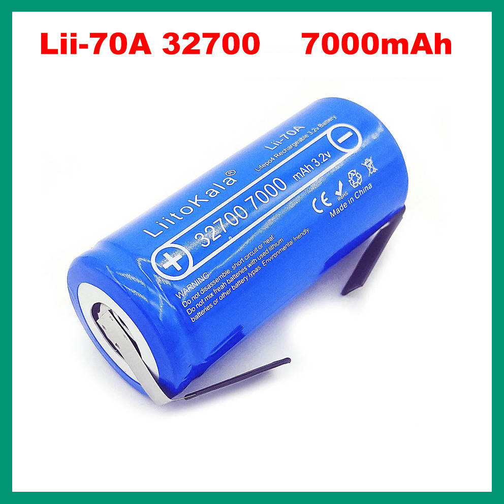 

LiFePO4 аккумулятор Lii-70A 32700 3.2V 7000mah (с клеммами) LiitoKala