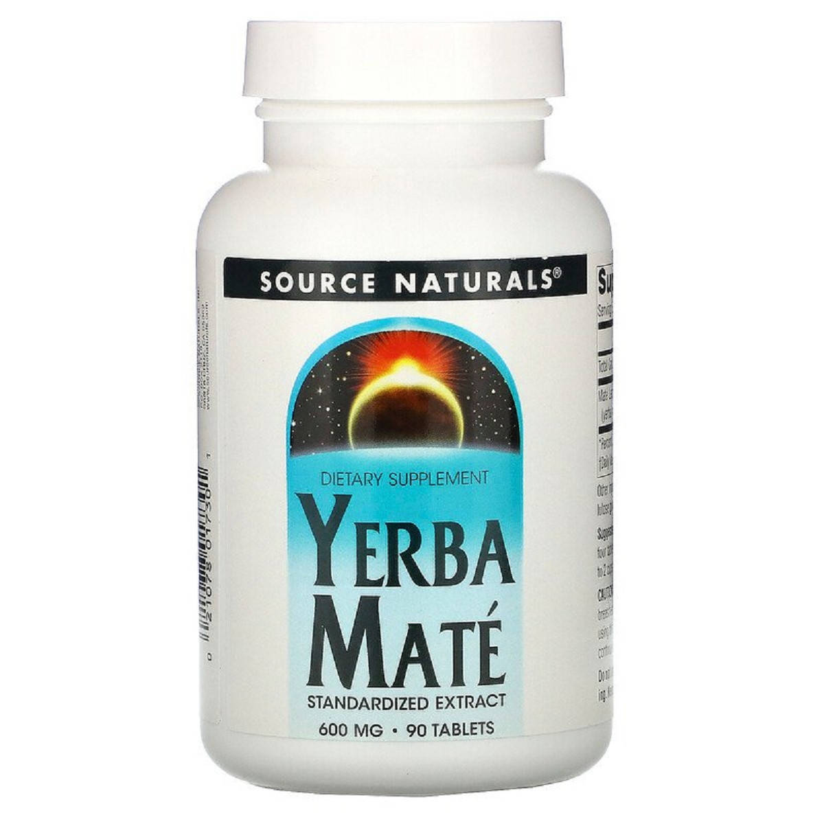 

Падуб Парагвайский (Парагвайский Чай Мате) 600мг, Source Naturals, 90 таблеток