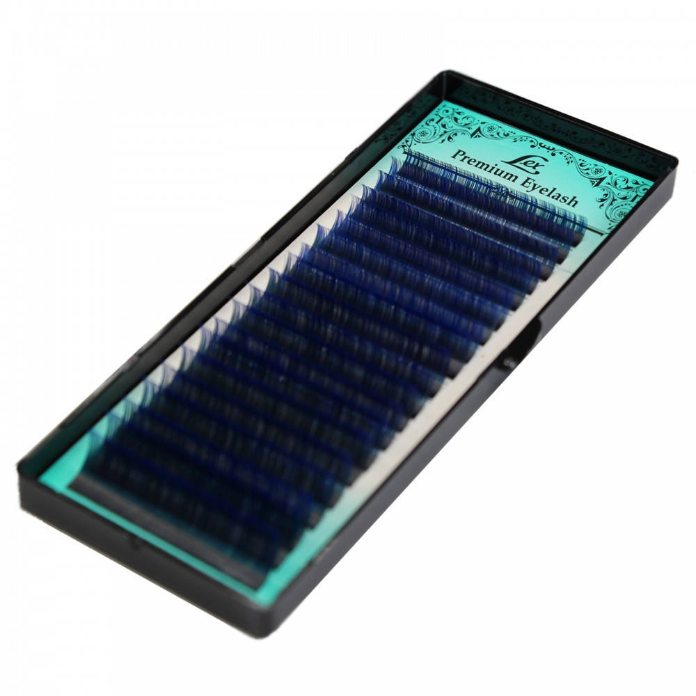 

Ресницы омбре LEX синие кончики (C 0.10 микс) 7-12 мм.
