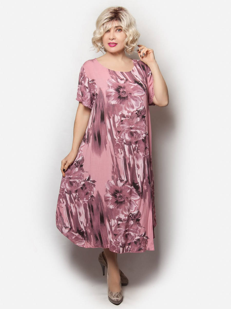 

Итальянское платье бохо из натуральной ткани. Размер oversize 52 - 60
