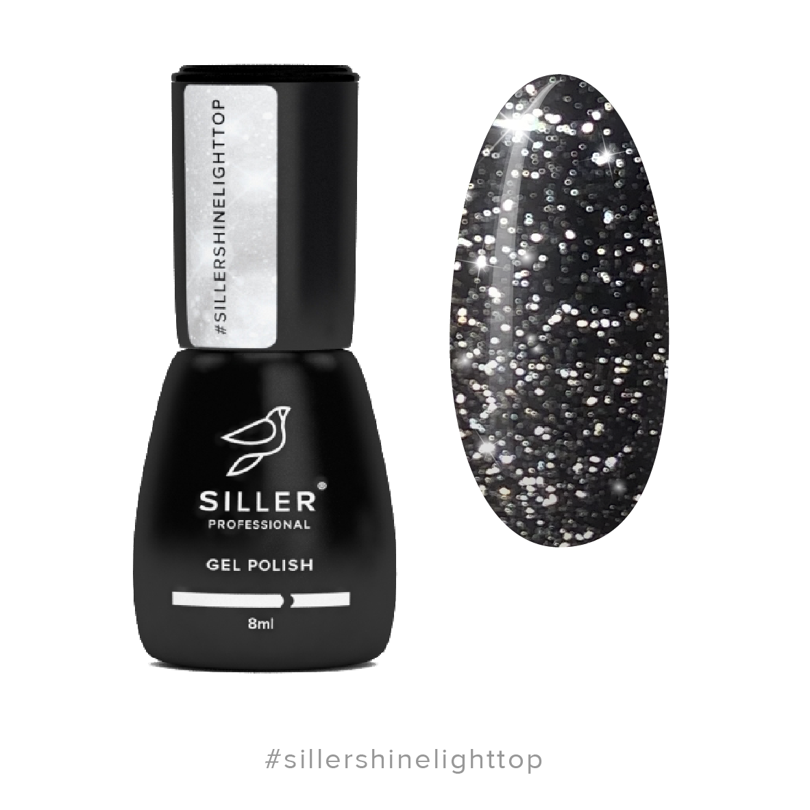 

Siller Shine Light Top — светоотражающий топ без липкого слоя, 8мл