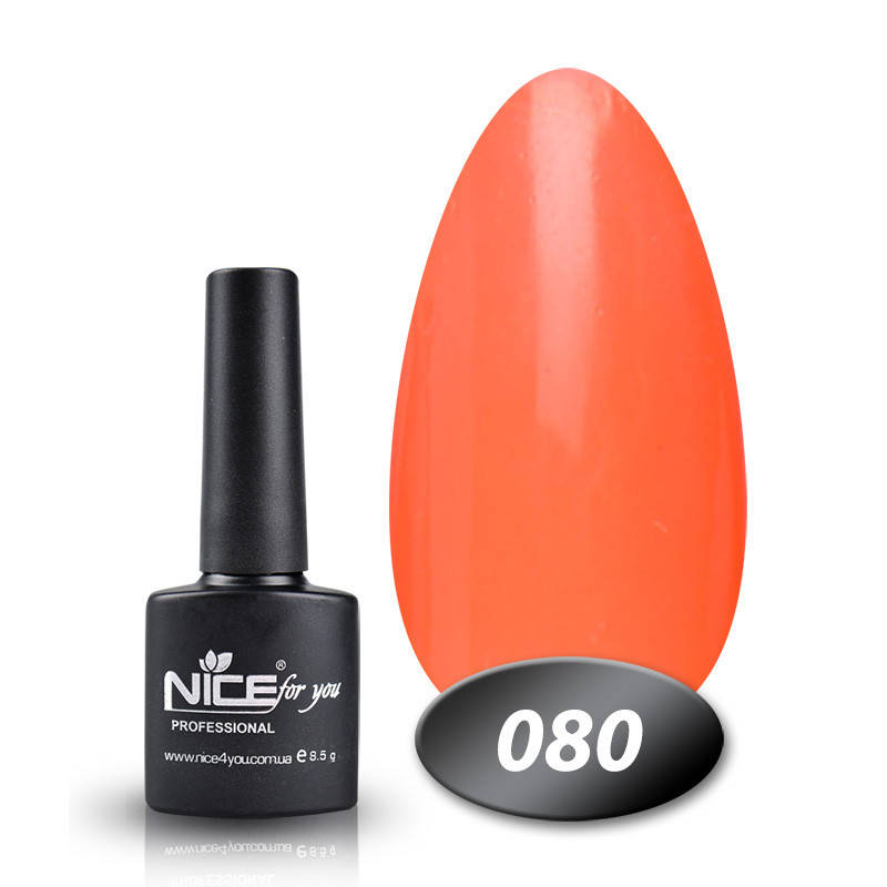

Гель лак Nice for you 080 оранжево-коралловый 8,5 мл