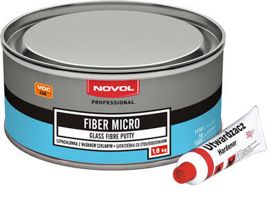 

Шпаклівка зі скловолокном FIBER MICRO 1,8кг NOVOL