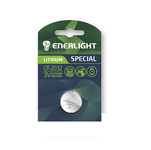 

Батарейка ENERLIGHT LITHIUM CR 2032 BLI 1 (таблетка) 4823093502567