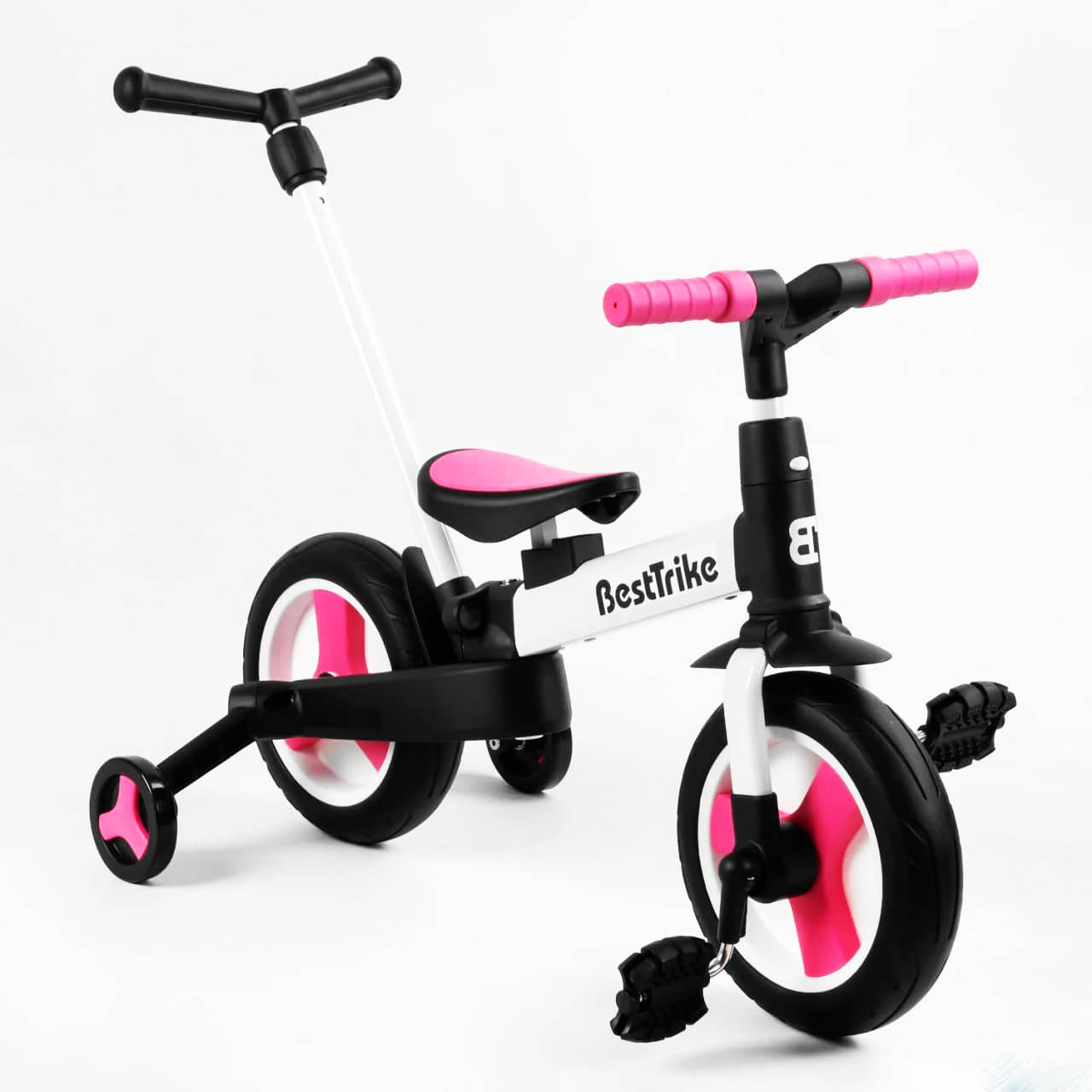

Детский Велосипед-трансформер Best Trike розовый цвет