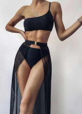 

Раздельный купальник с парео