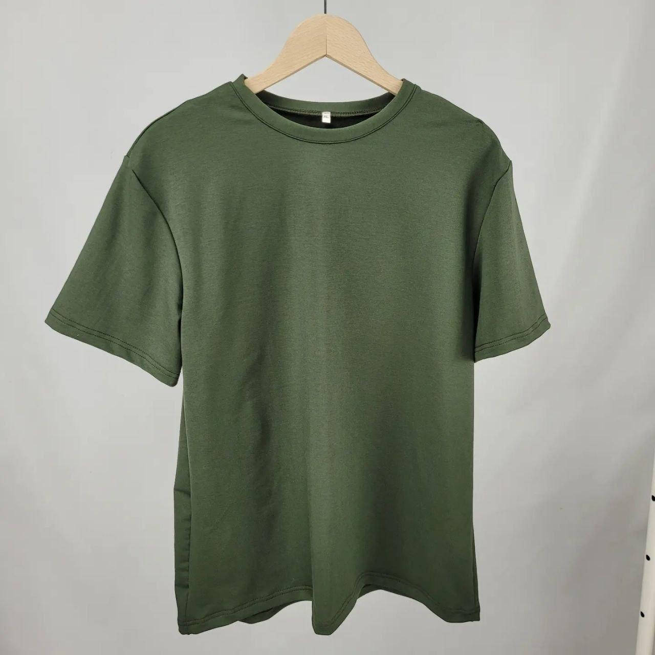 

Футболка 2х нитка вискозная Олива S.M.L.XL.XXL.3XL, Оливковый