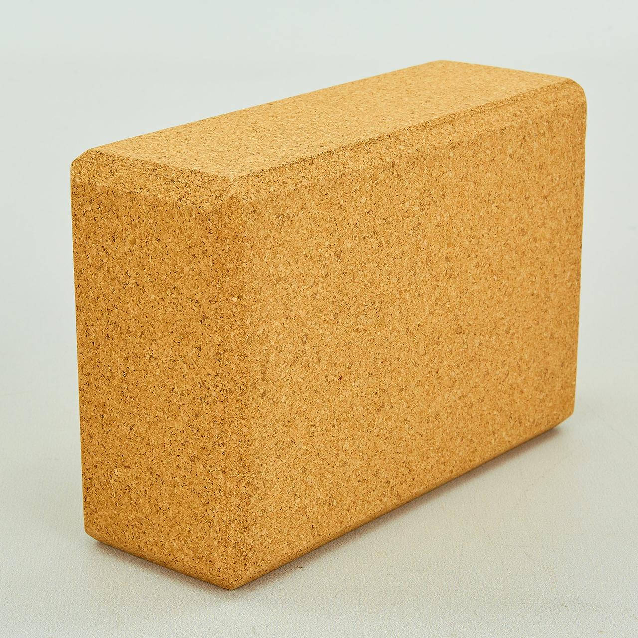 

Йога блок пробковый 0831 (блок для йоги пробковый): размер 24x16,5x9см, вес 400г