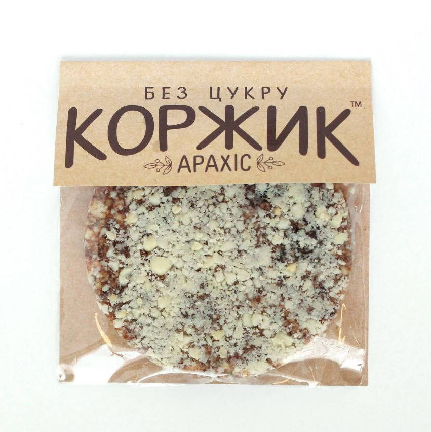 

Коржик без сахара "Арахис" фруктово-ореховый, 48 г