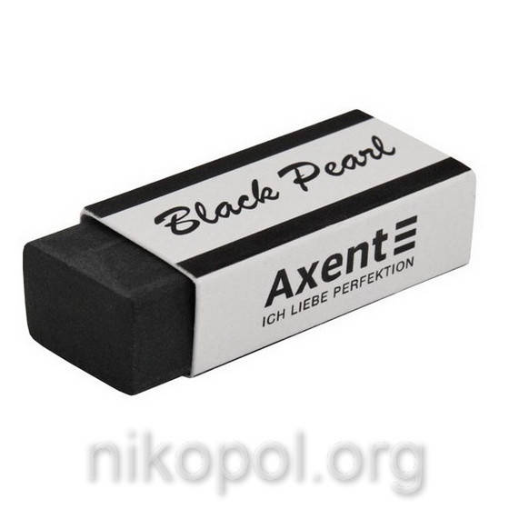 

Ластик Axent 1194 "Black Pearl" мягкий, в картонном футляре, Черный