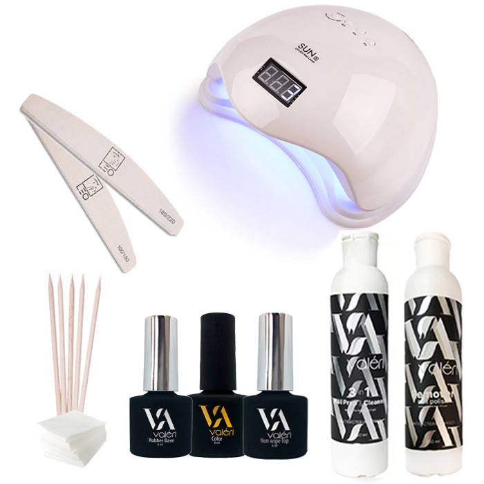

Стартовый набор Valeri "Standart Sun5" + лампа для маникюра Sun 5 48W White