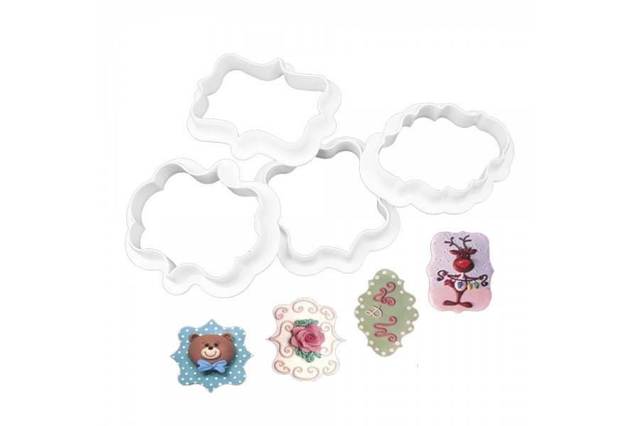 

Набор кондитерских вырубок для мастики Рамки