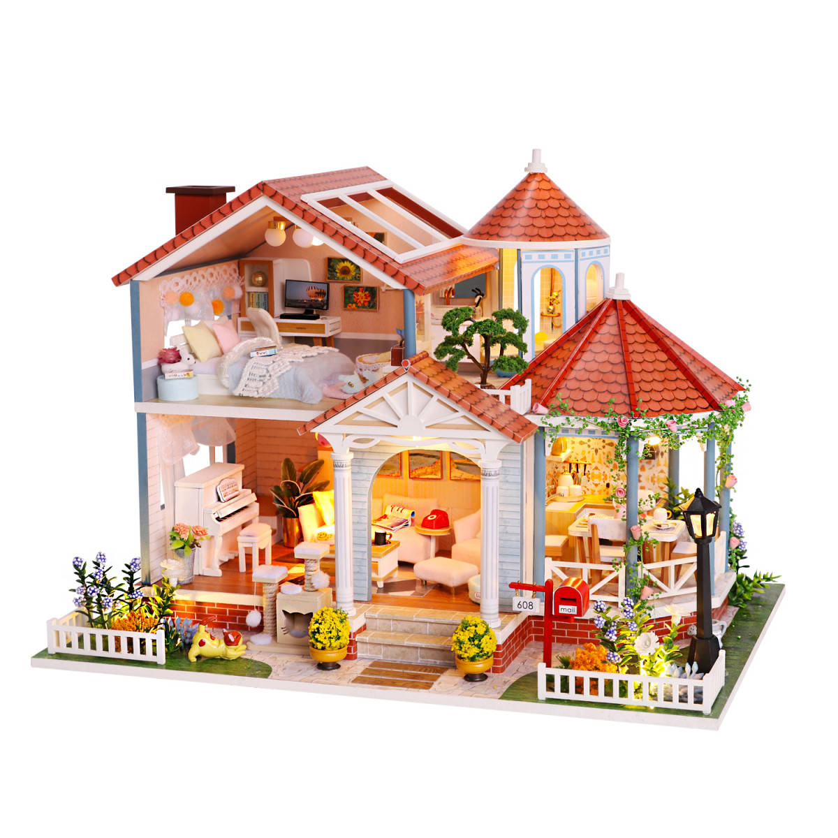 

Кукольный 3D домик конструктор Румбокс Coloured Glaze Time L2001