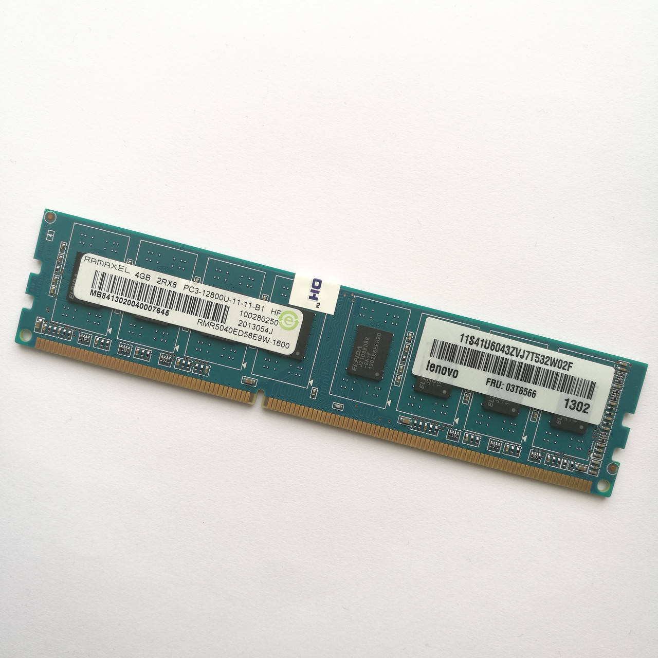 

Оперативная память Ramaxel DDR3 4Gb 1600MHz PC3-12800 CL11 (RMR5040ED58E9W-1600) Б/У