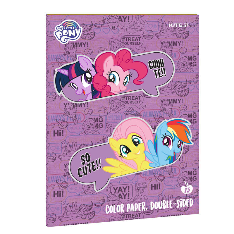 

Цветная бумага двусторонняя Kite My Little Pony LP21-250