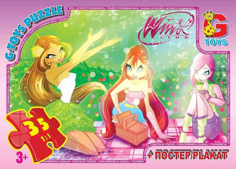 

Пазлы 35 эл. "G Toys" "Winx" W 002001 (62) +постер