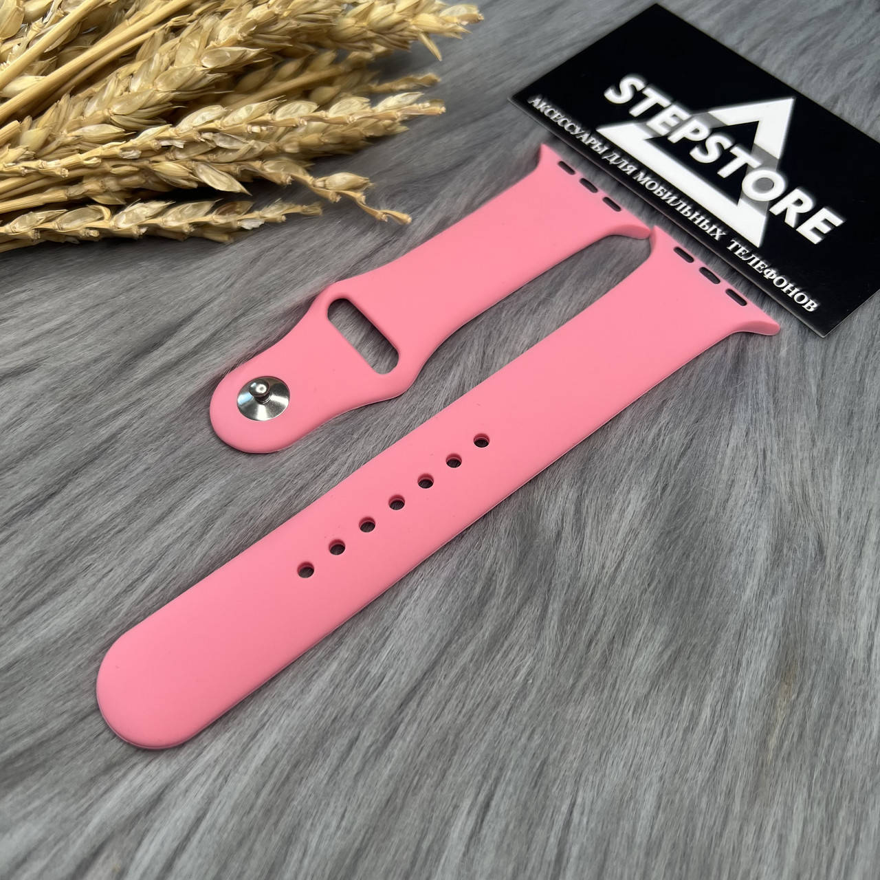 

Ремешок M-L силиконовый для Apple watch 42 44 45 mm series 1 2 3 4 5 6 7 SE браслет 19