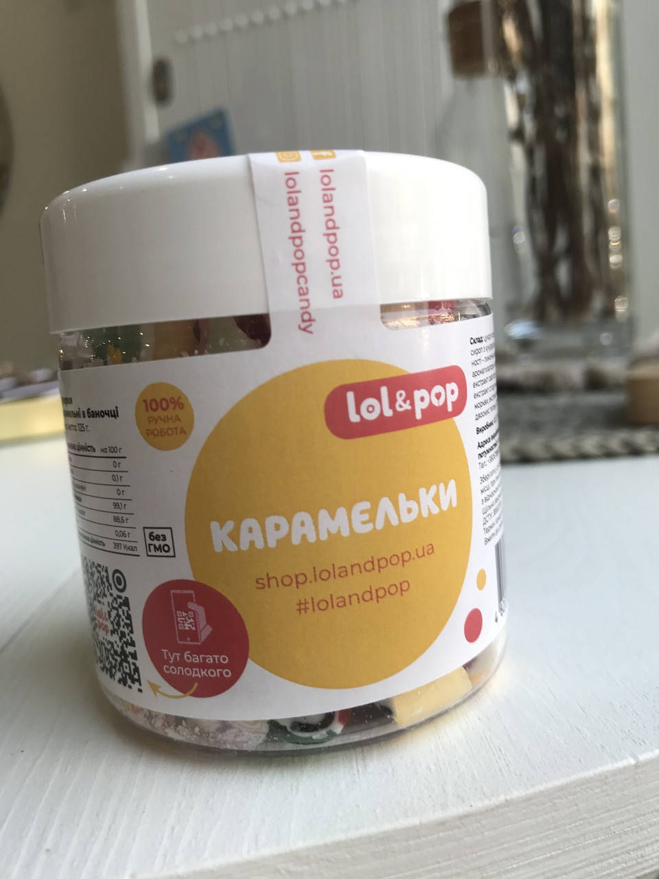 

Карамельки в баночке, Lol&pop, 125 г