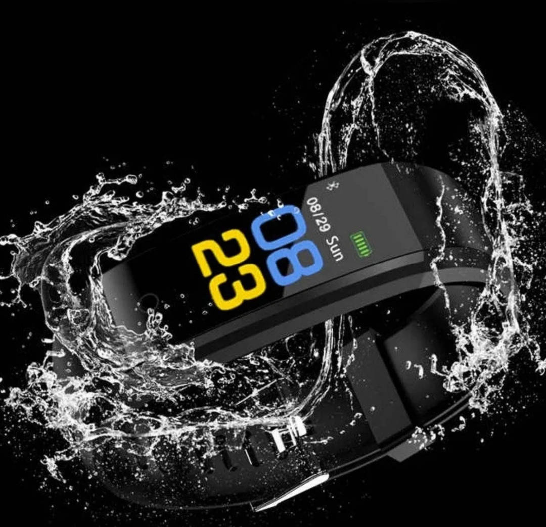 

Часы фитнес браслет с измерением пульса и давления Smart Band B05 Черный