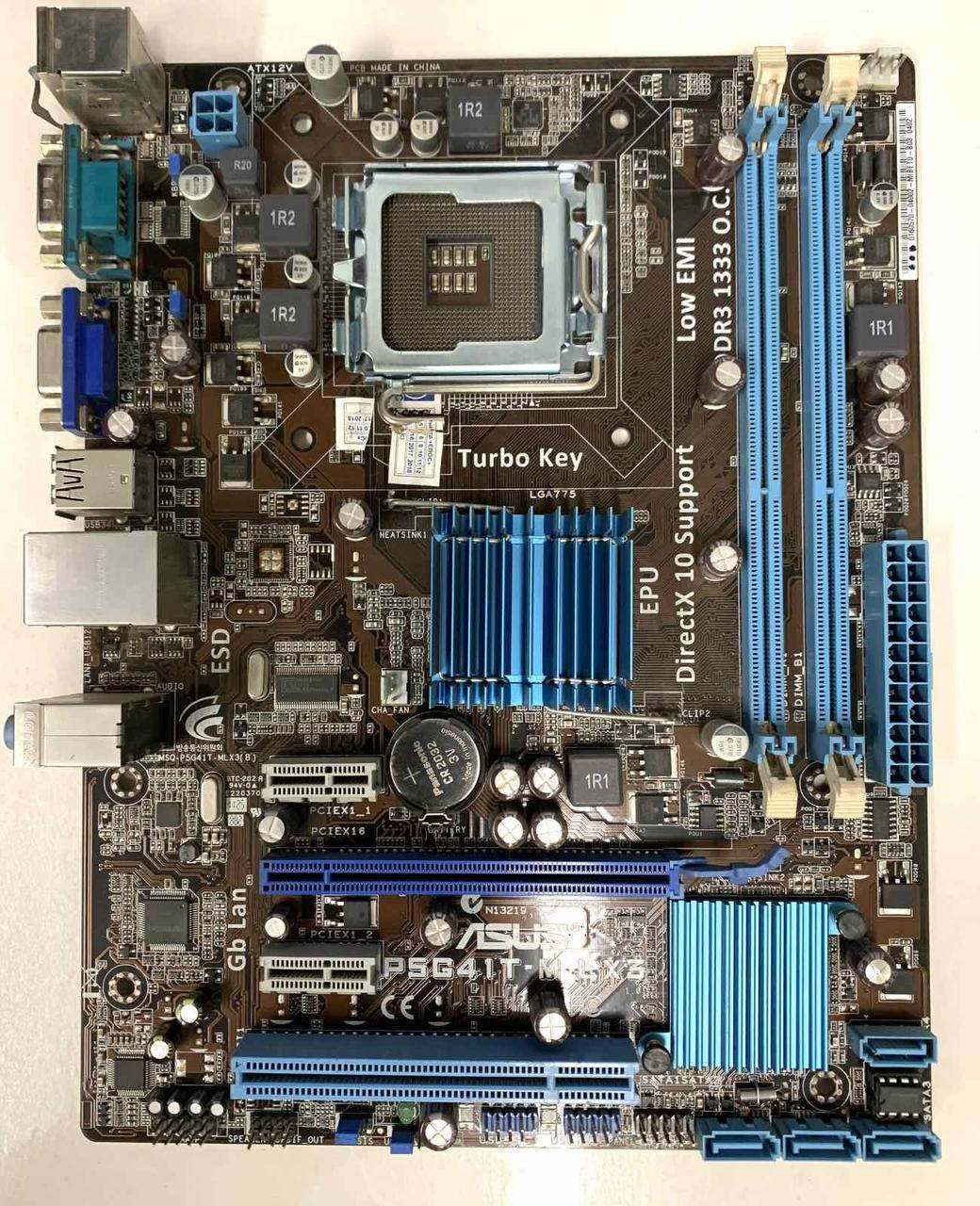 

Материнская плата Asus P5G41T-M LX3 (s775, G41, PCI-Ex16, 2 x DDR3 DIMM, MicroATX)