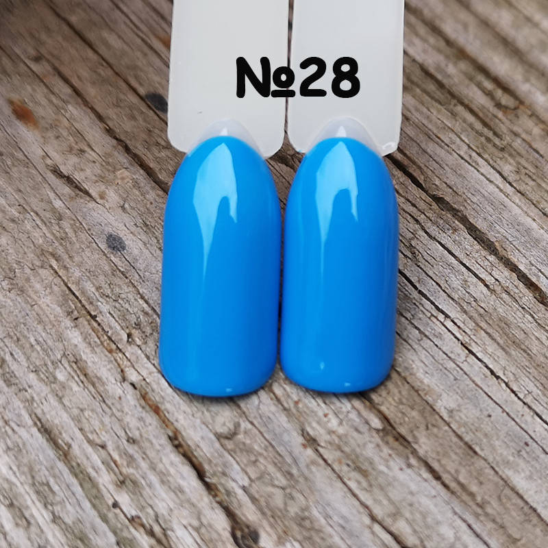 

Гель лак для ногтей голубой №28 8мл