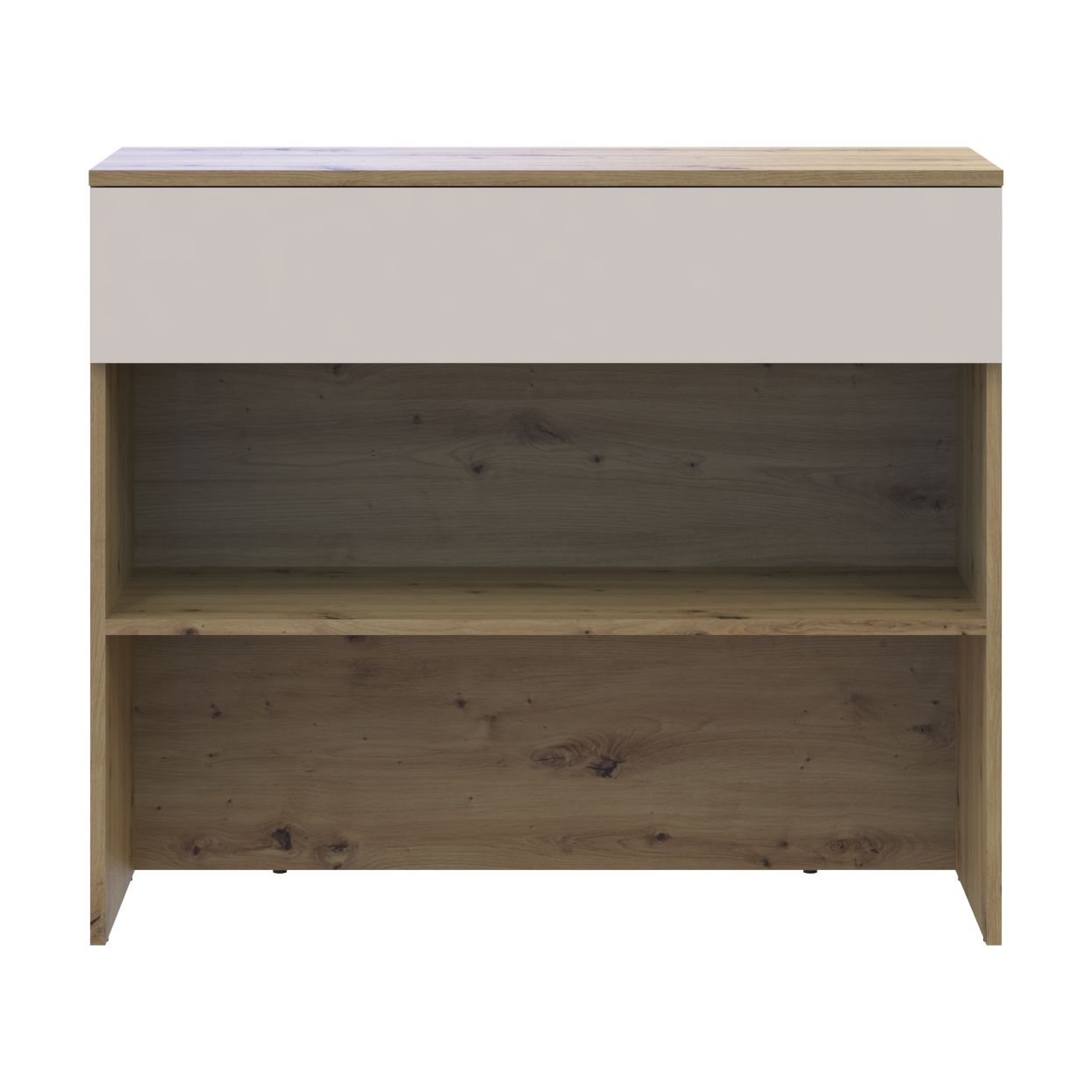 Тумба для взуття Doros Спліт Дуб Артізан/Кашемір ДСП 94х39х80 (41901270) 3