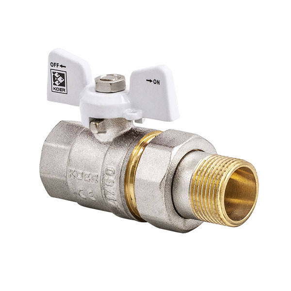 

Кран с американкой KOER 1" (KR.227.W) WHITE